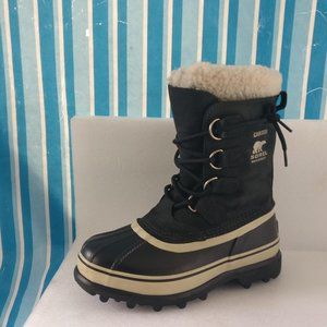 SOREL Caribou Waterproof Leather boot Extreme Winter boot Men 8us=Women 9.5us